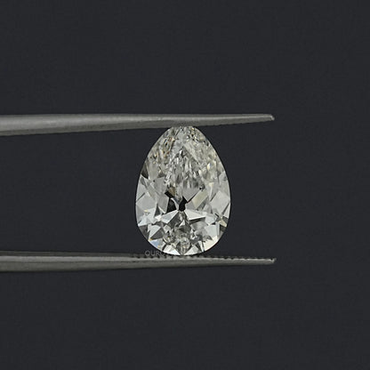 3.54 CT Old Mine Pear Lab Grown Loose diamond Loose