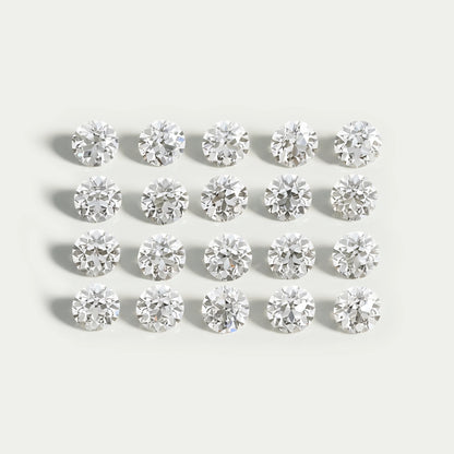Old European Round Cut Flower Pattern Diamond Loose