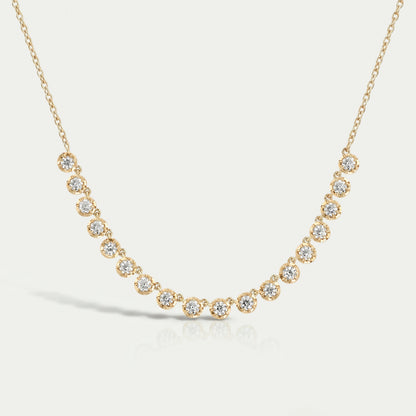 Old European Round Lab Grown Diamond Necklace Necklaces
