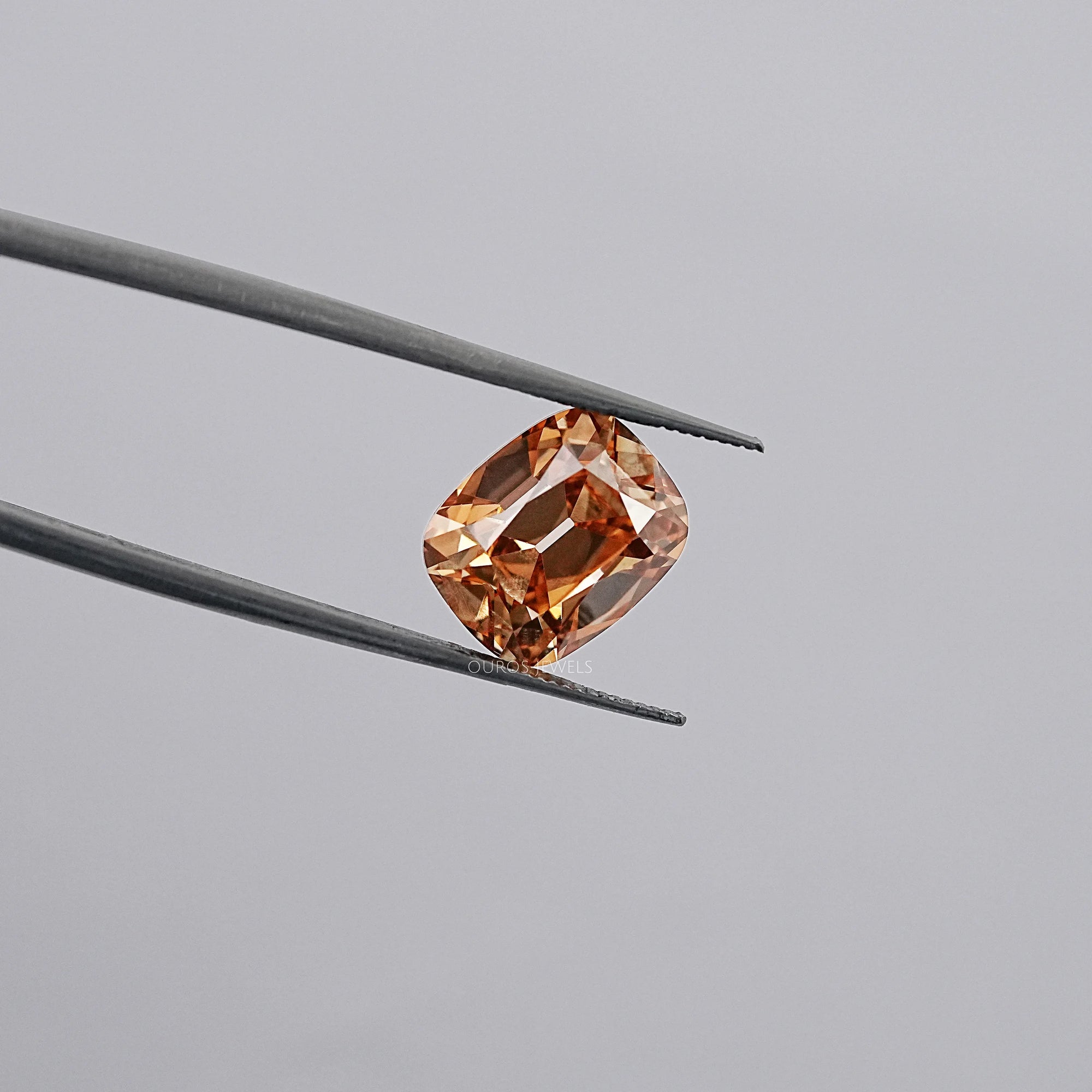 Old Mine Cushion Champagne Lab Grown Diamond Loose