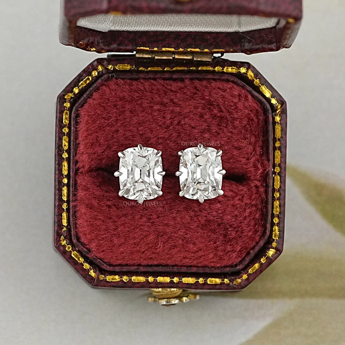 Cushion Cut Lab Diamond Stud Earrings