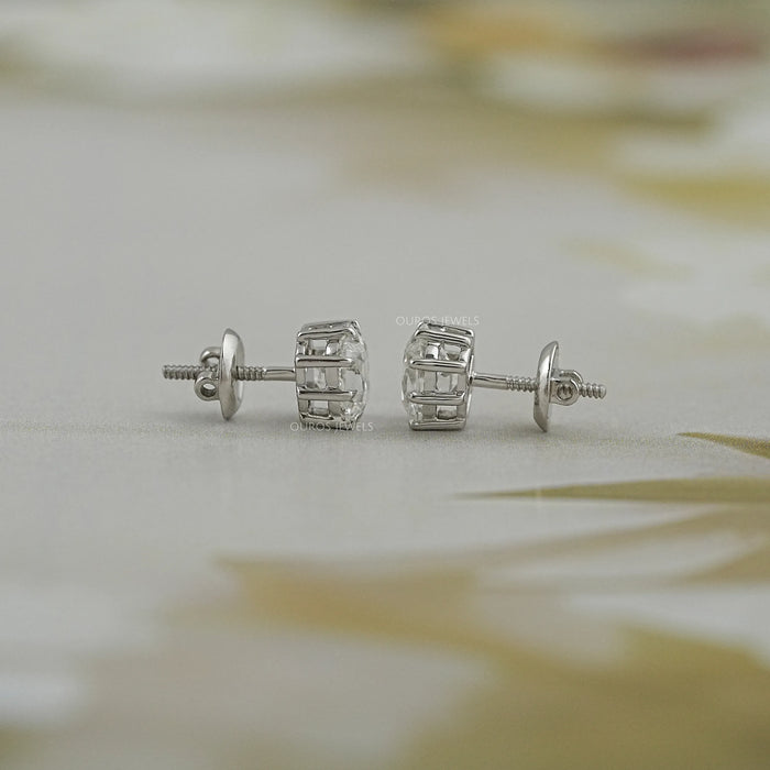 Cushion Cut Lab Diamond Stud Earrings