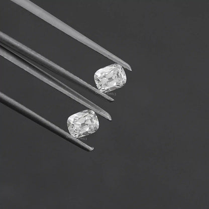 Lab Diamond Old Mine Cushion Matching Pair Loose