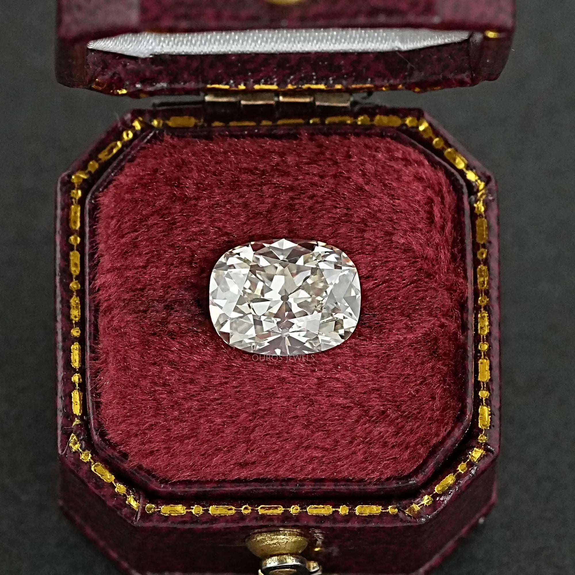 Old Mine Cushion Cut Lab Diamond JK VS Loose