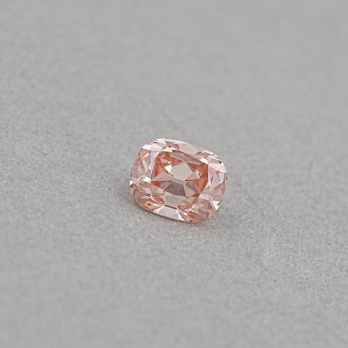 Pink Cushion Cut Lab Grown Diamond 