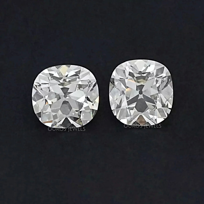 Old Mine Cushion Lab Diamond Matching Pair - K/VS