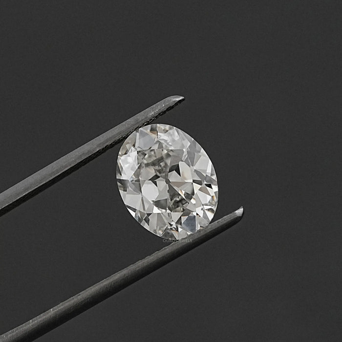 Oval Cut Lab Grown Diamond With Old Mine shape