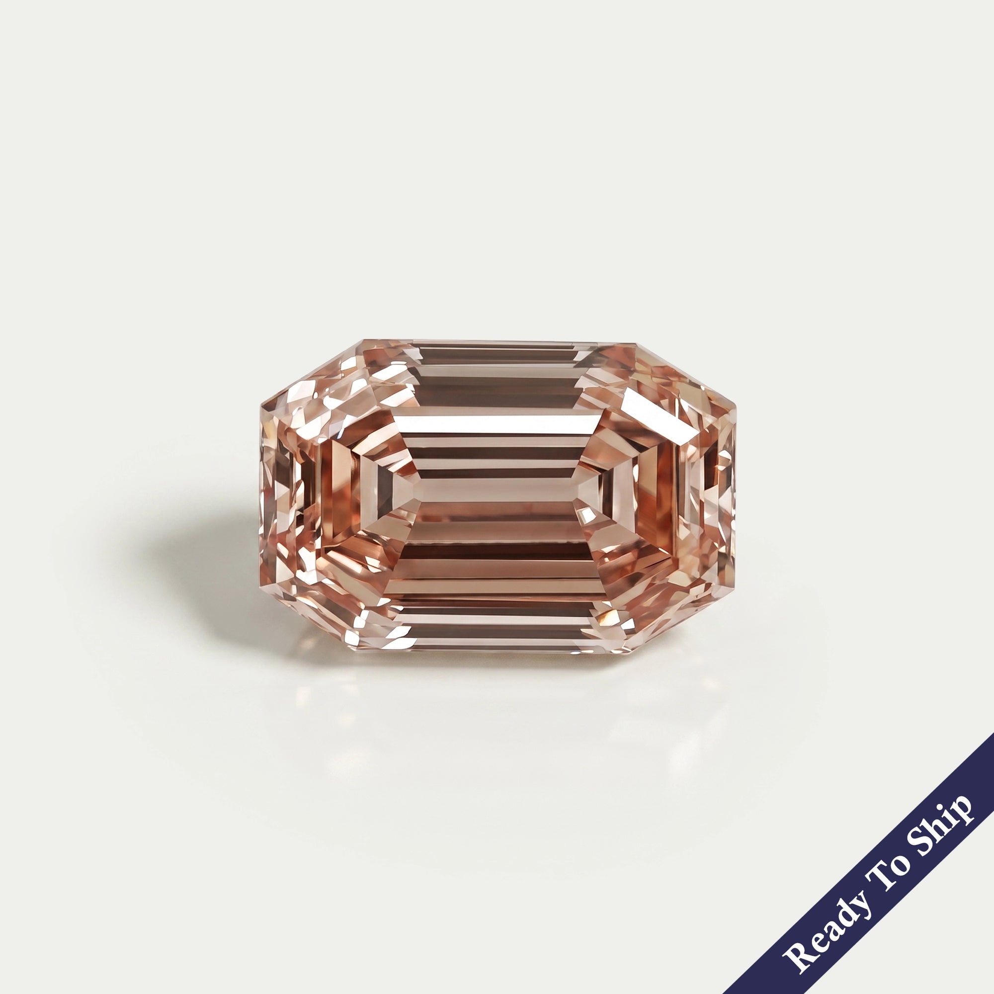 Champagne Old Mine Emerald Lab Grown Diamond Loose
