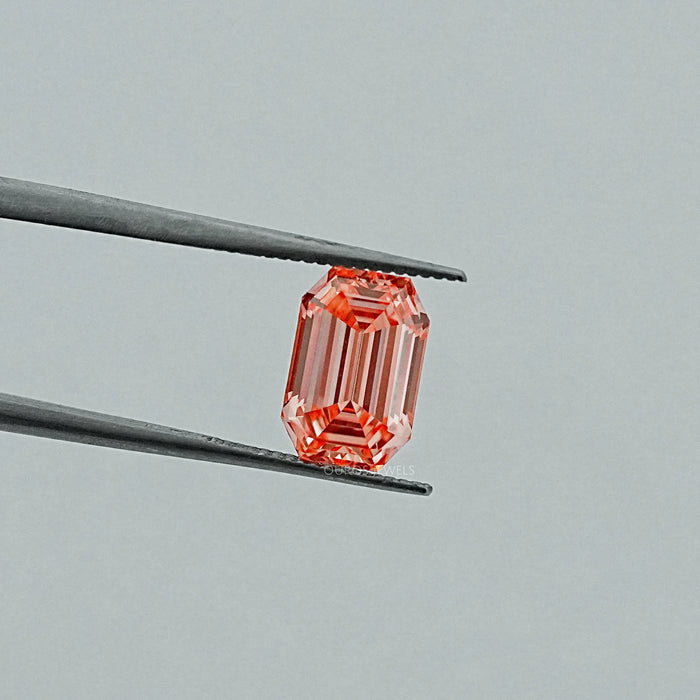 Light Pink Old Mine Emerald Lab Grown Diamond