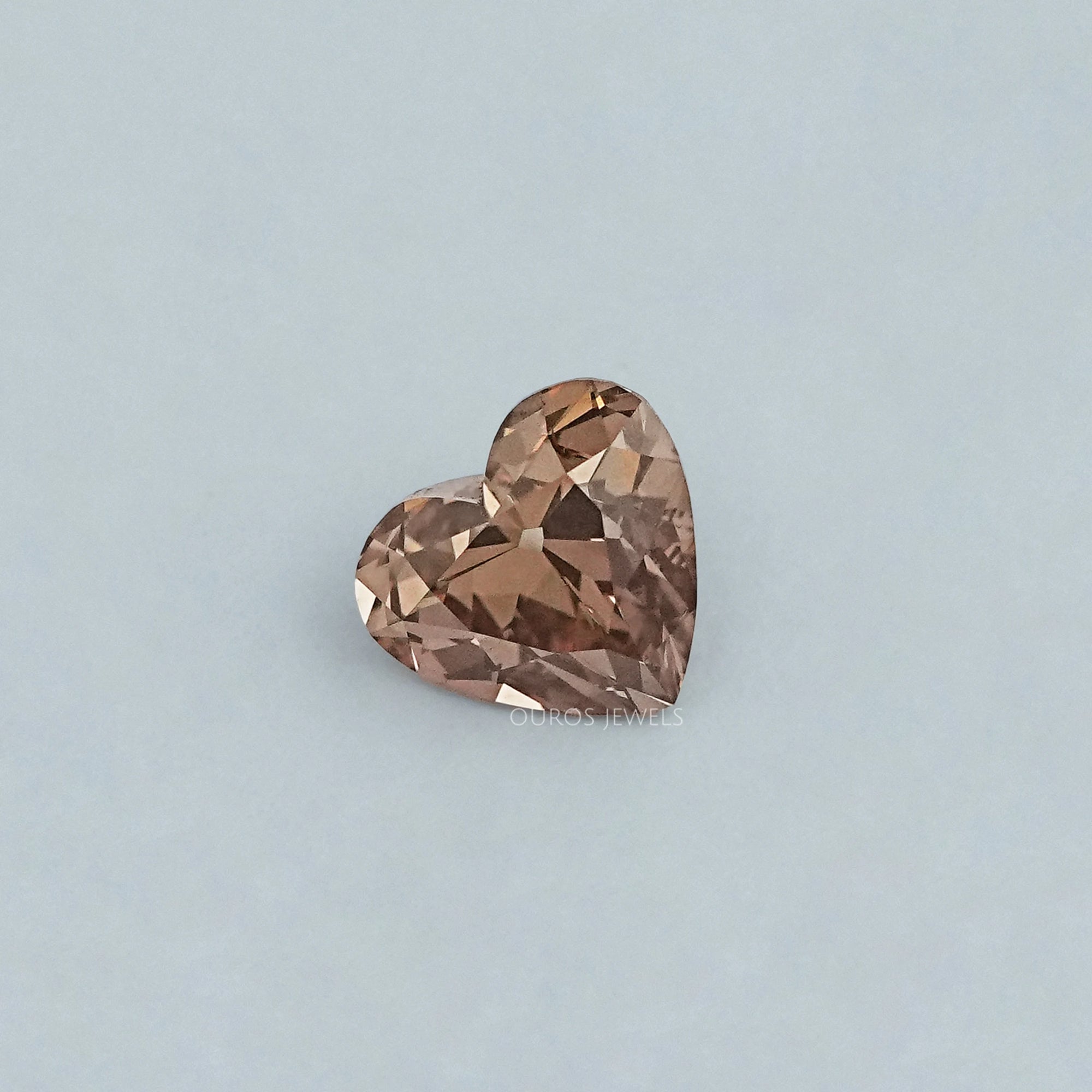Old Mine Heart Cut Champagne Diamond Loose Loose