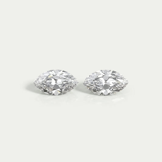 Old Mine Marquise Lab Diamond Matching Pair Loose