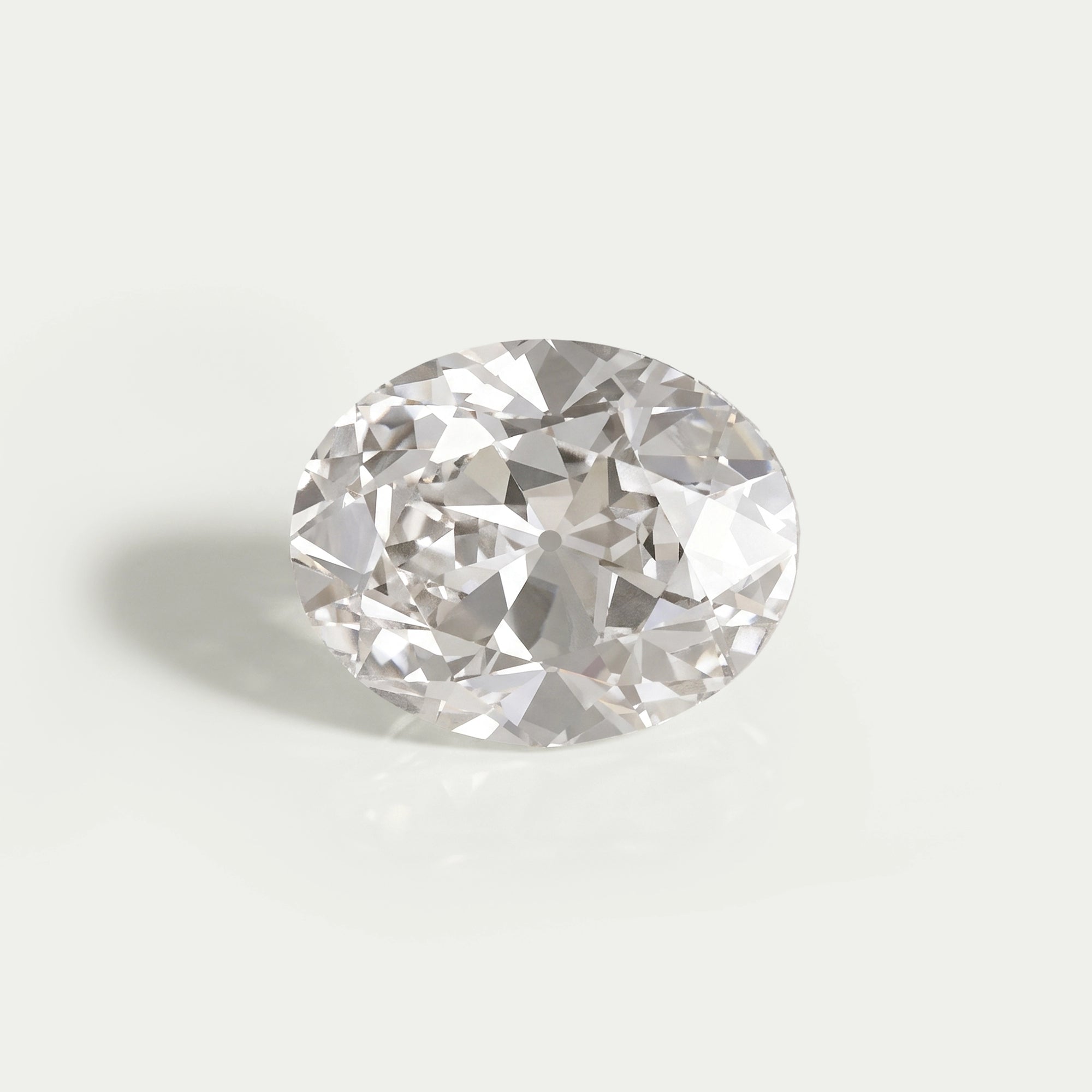 Old Mine Oval Cut Lab Grown Diamond Loose