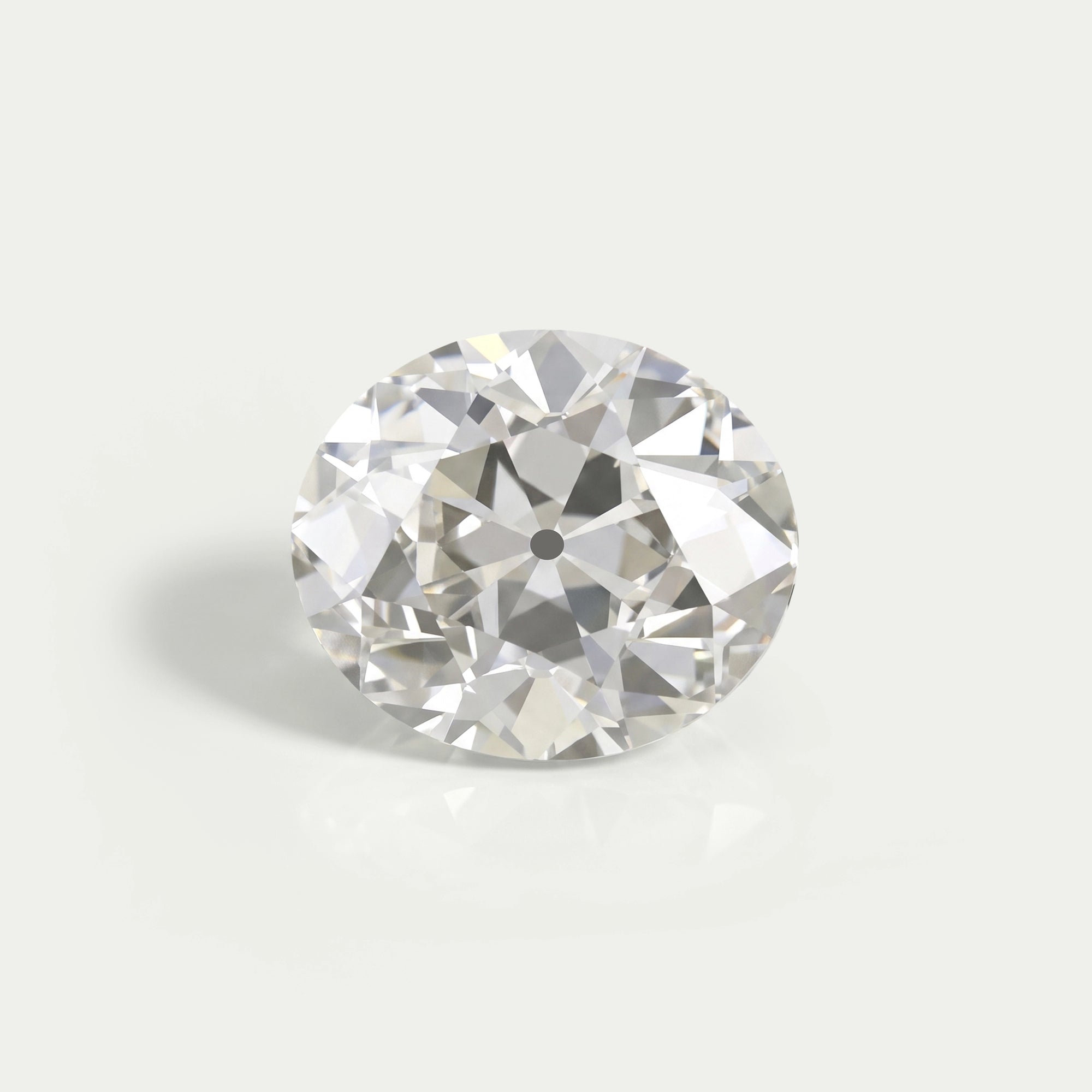9.10 CT Old Mine Oval Cut Lab Grown Diamond Loose