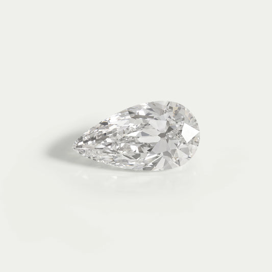2.10 CT Old Mine Pear Cut Lab Grown Loose Diamond Loose