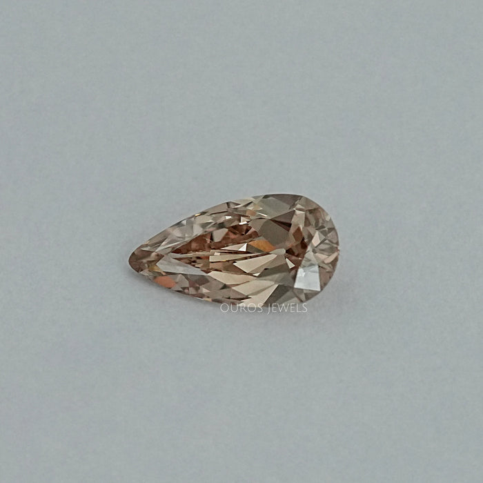 Champagne Old Mine Pear Cut Lab Diamond Loose