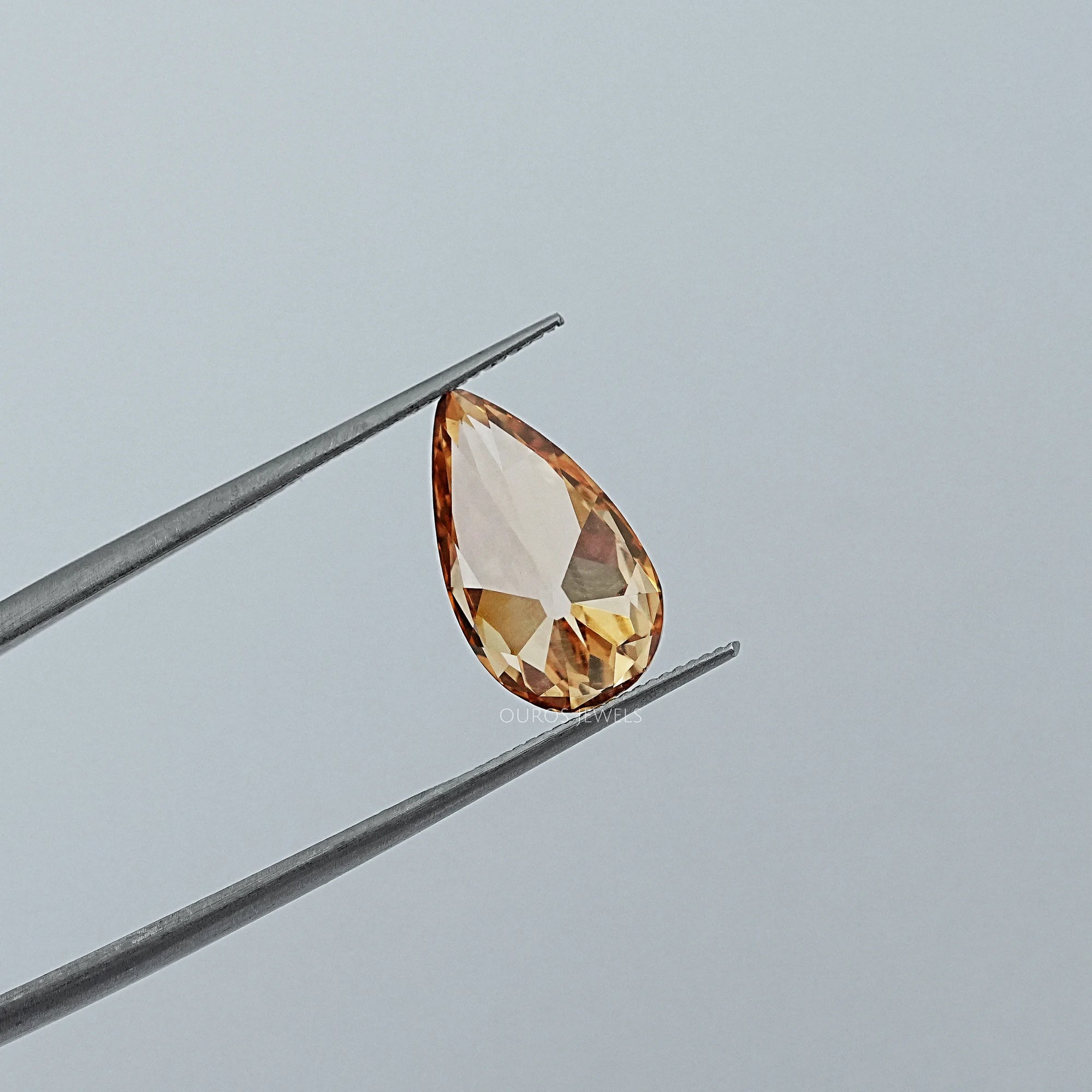 Champagne Old Mine Pear Lab Diamond Loose Loose