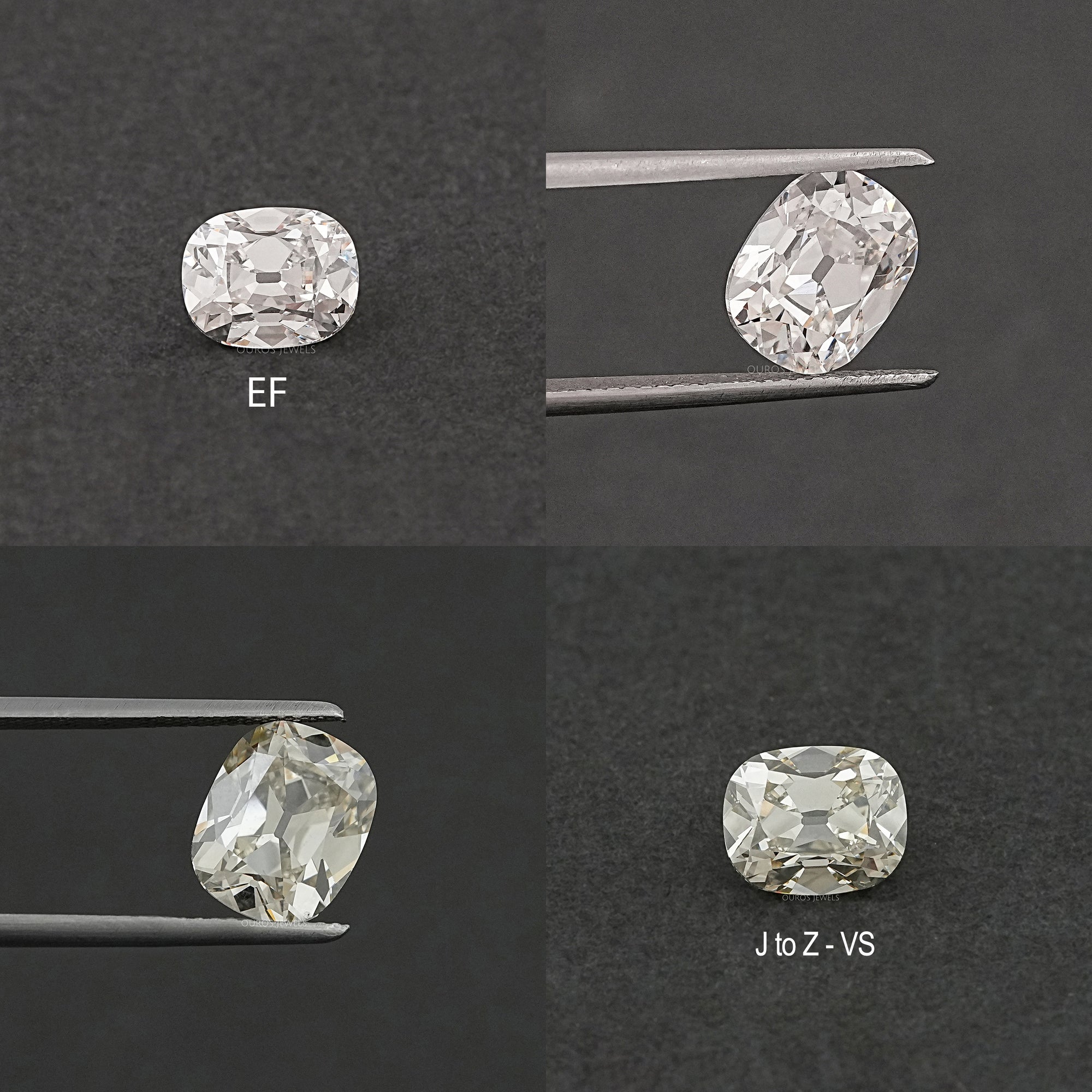 Stunning  Old Mine Cushion Cut Lab Grown Diamond