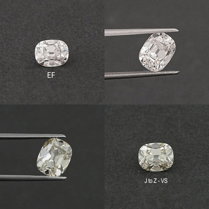 Stunning  Old Mine Cushion Cut Lab Grown Diamond