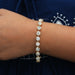 [A Women wearing Old European Cut Diamond Bracelet]-[Ouros Jewels]