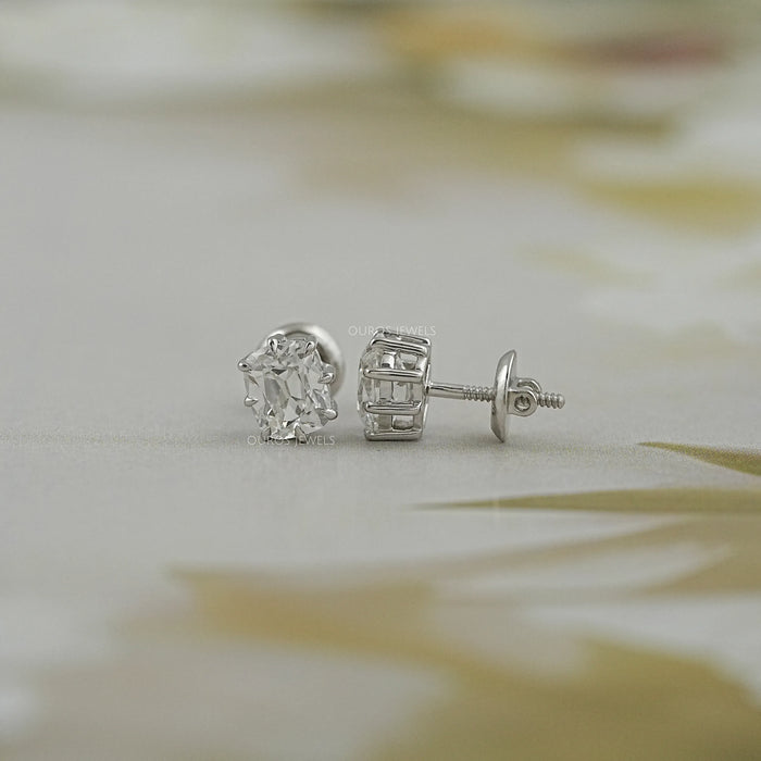 Cushion Cut Lab Diamond Stud Earrings