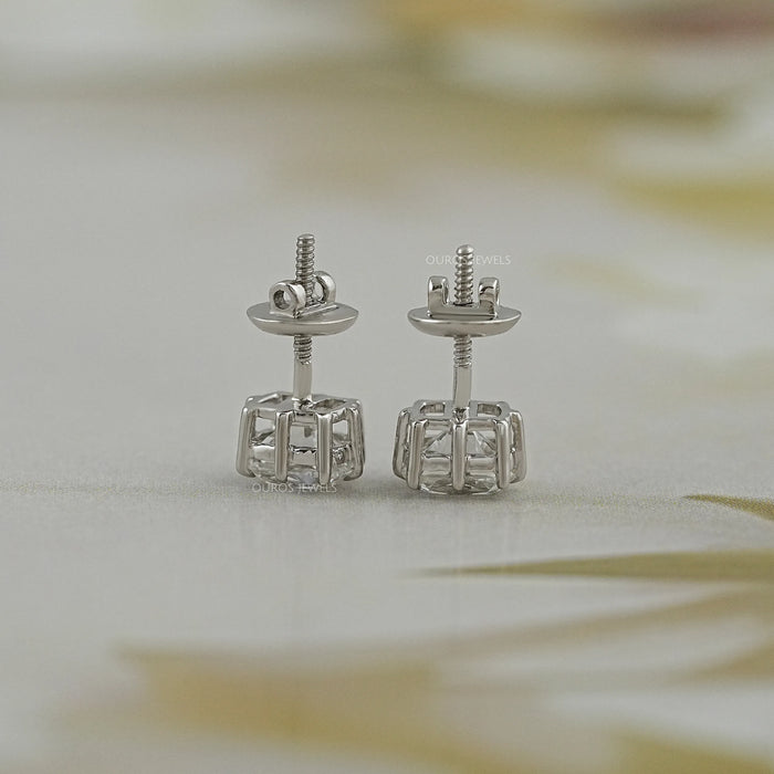 Cushion Cut Lab Diamond Stud Earrings