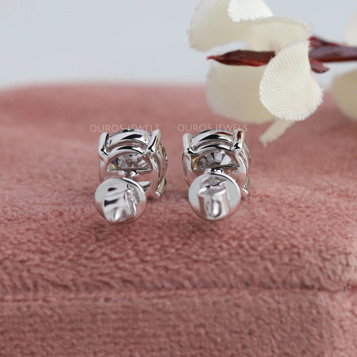 Round Cut Lab Grown Diamond Stud Earrings