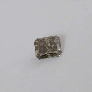 square olive radiant cut lab grown diamond