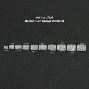 Radiant Cut Diamond With IGI Certified 