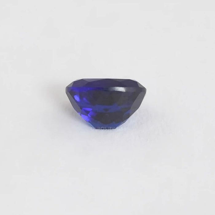 Oval Cut Lab Grown Blue Sapphire Gemstone