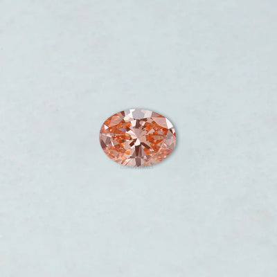 Pink Vivid Oval Cut Lab Grown Diamond With 0.82 Carat 