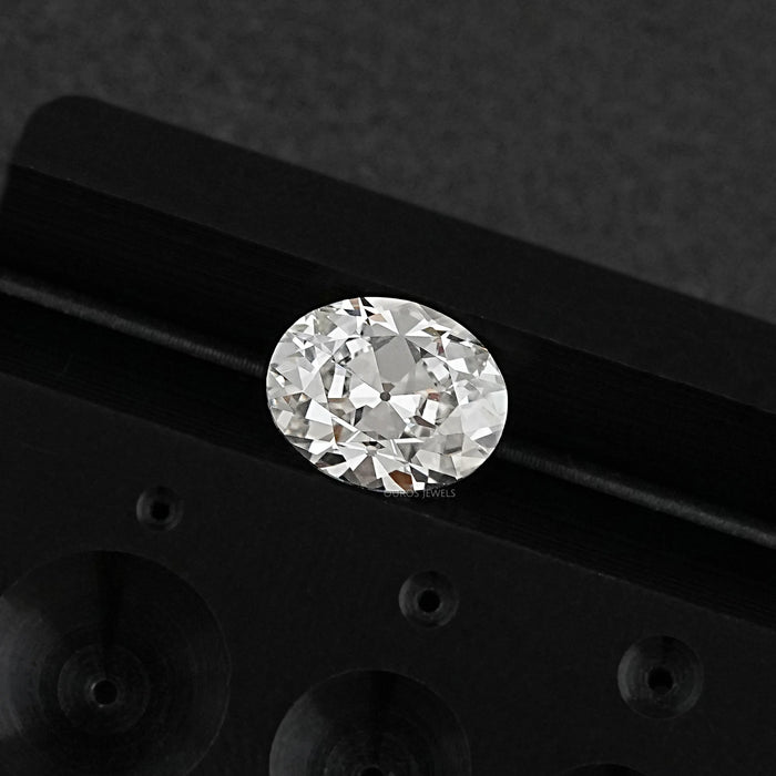 Oval Cut Lab Grown Diamond With Old Mine shape