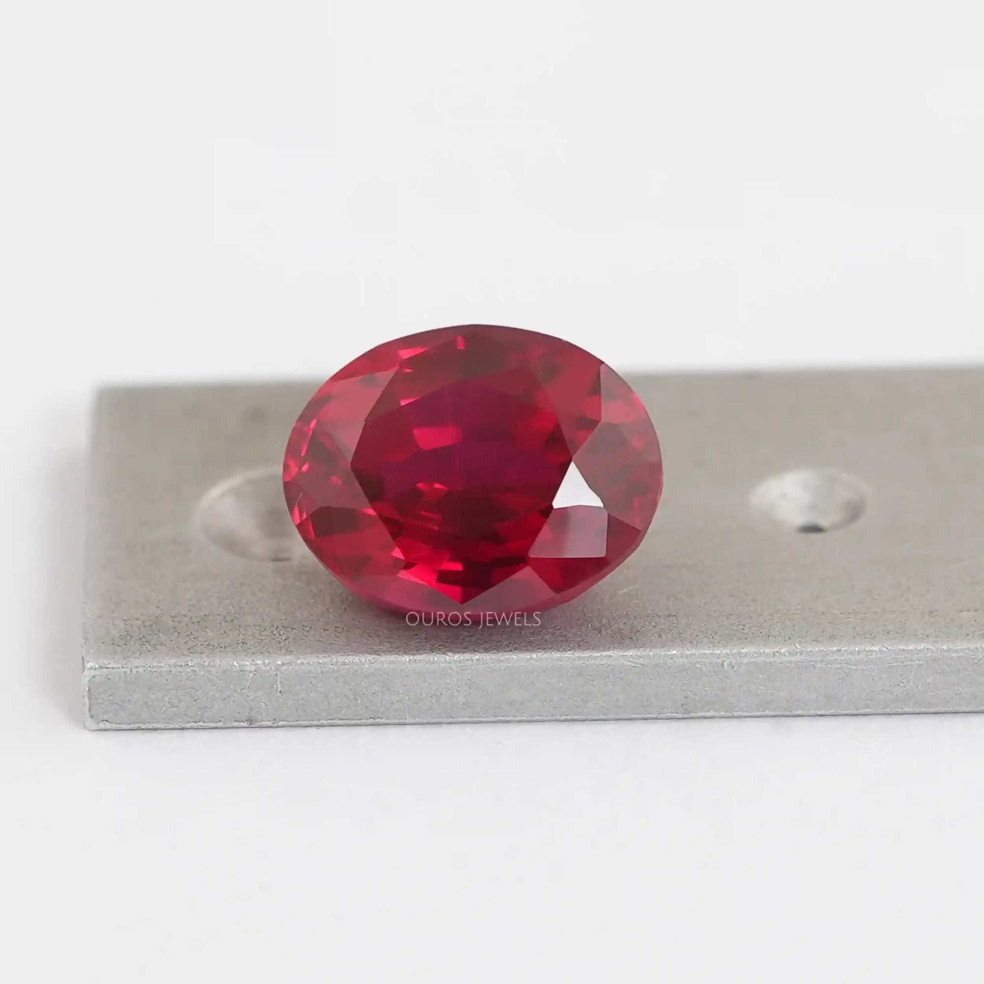 Ruby Oval Cut Gemstone Loose