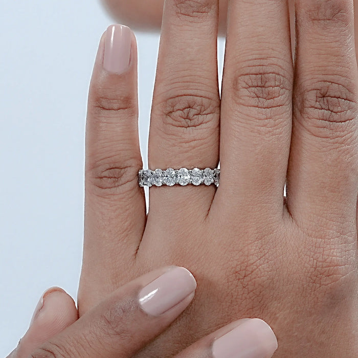 0.25 CT Oval Cut Lab Grown Diamond Eternity Band