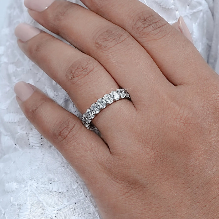 0.25 CT Oval Cut Lab Grown Diamond Eternity Band