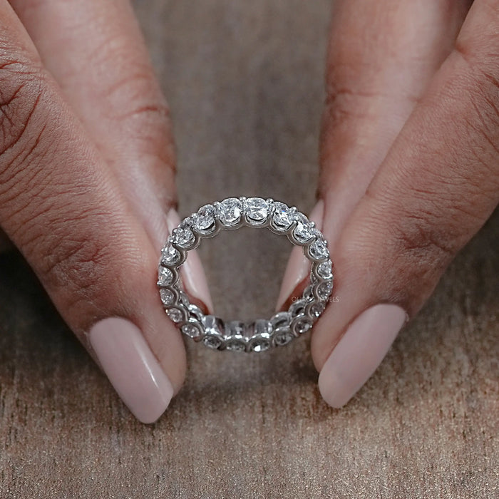 0.25 CT Oval Cut Lab Grown Diamond Eternity Band