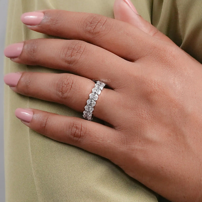 0.25 CT Oval Cut Lab Grown Diamond Eternity Band