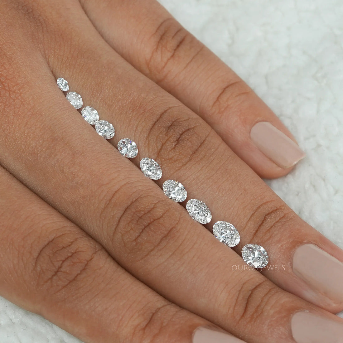 Brilliant Cut Oval Lab Grown Diamond Loose