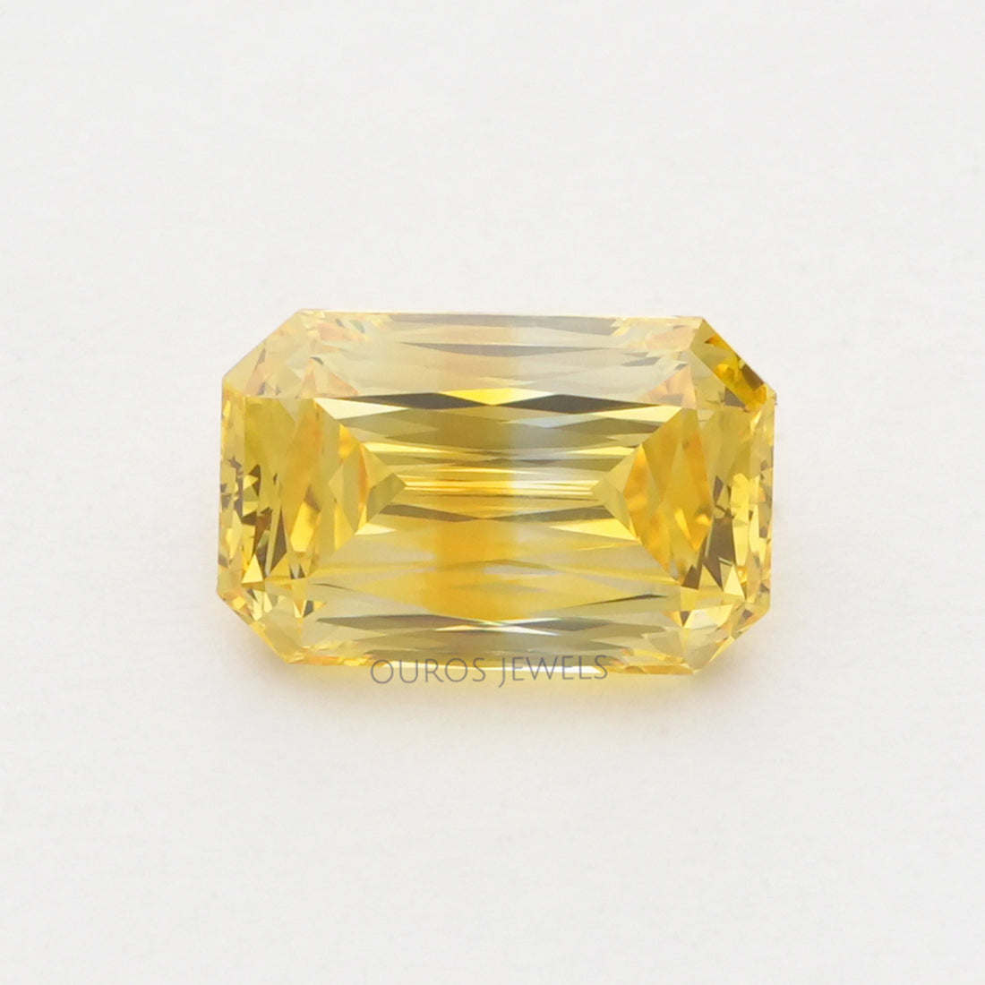 Yellow Criss Cut Lab Grown Diamond