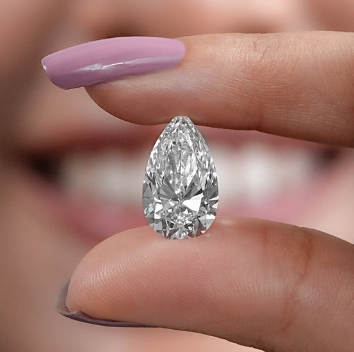 Pear Cut Lab Grown Diamond With IGI Certified