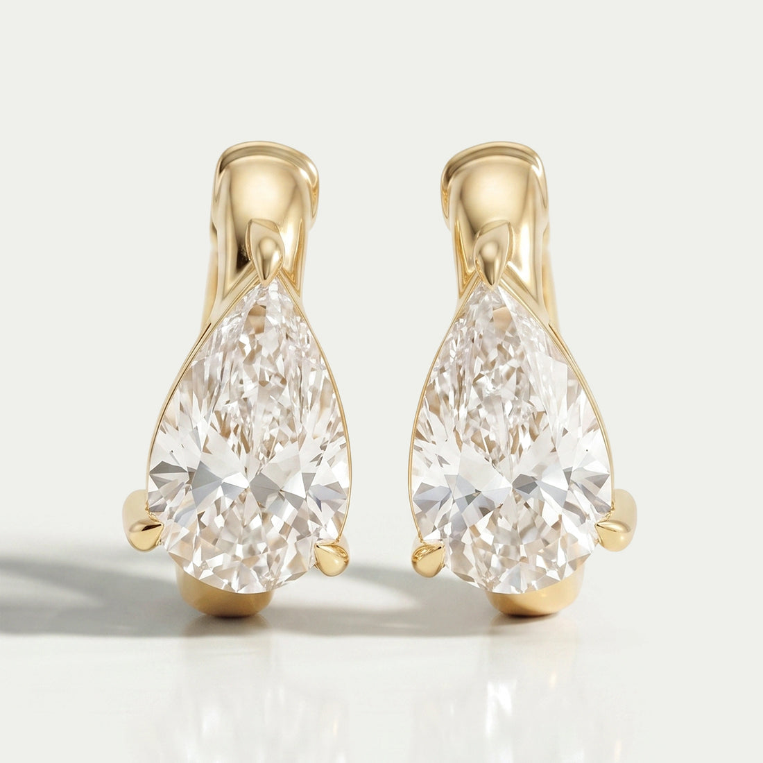 Pear Lab Diamond Hoop Earring Earring