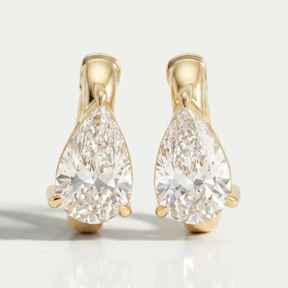 Pear Lab Diamond Hoop Earring Earring