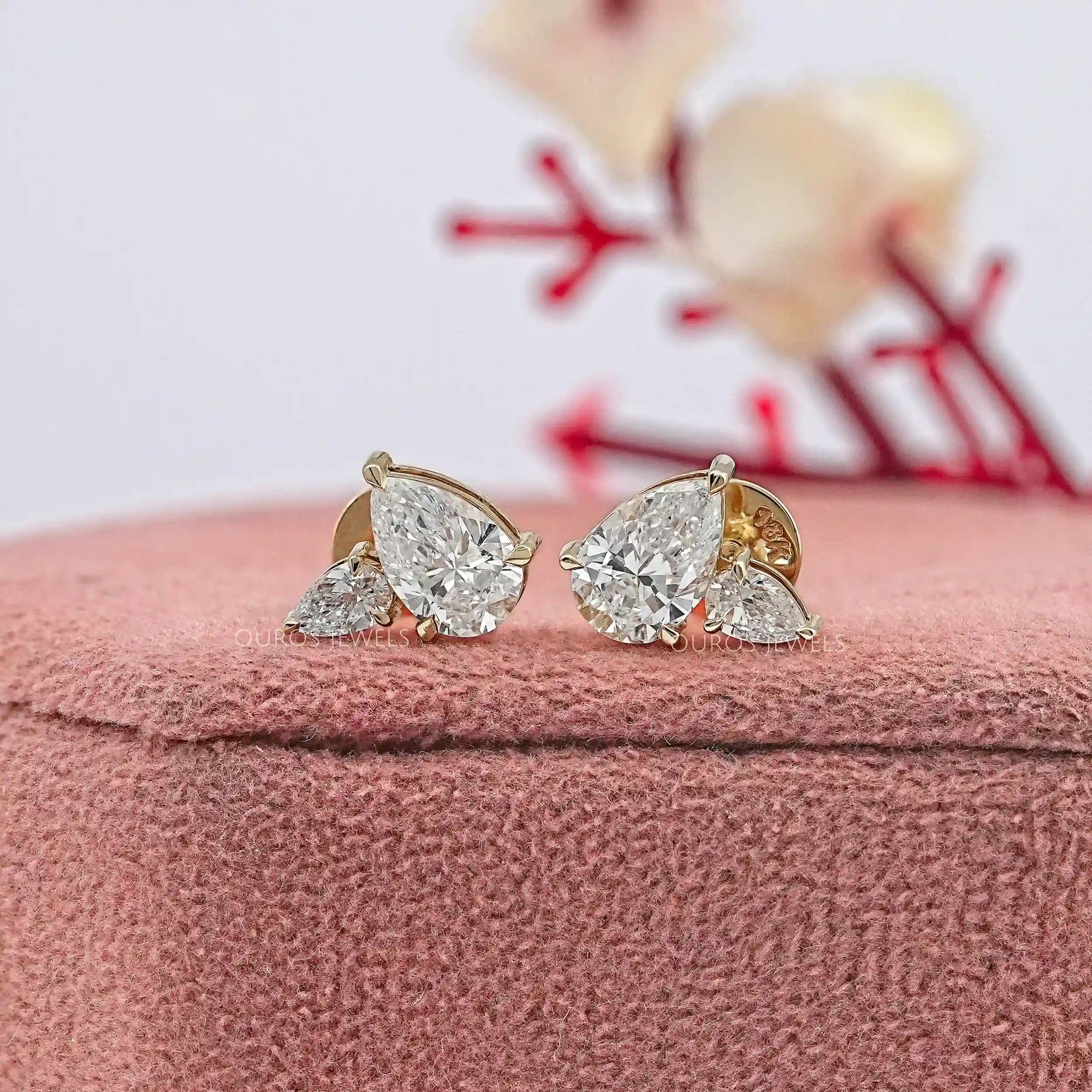Toi Et Moi Pear Lab Diamond Stud Earrings Earrings