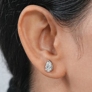 Pear Cut  Lab Diamond  Stud  Earrings