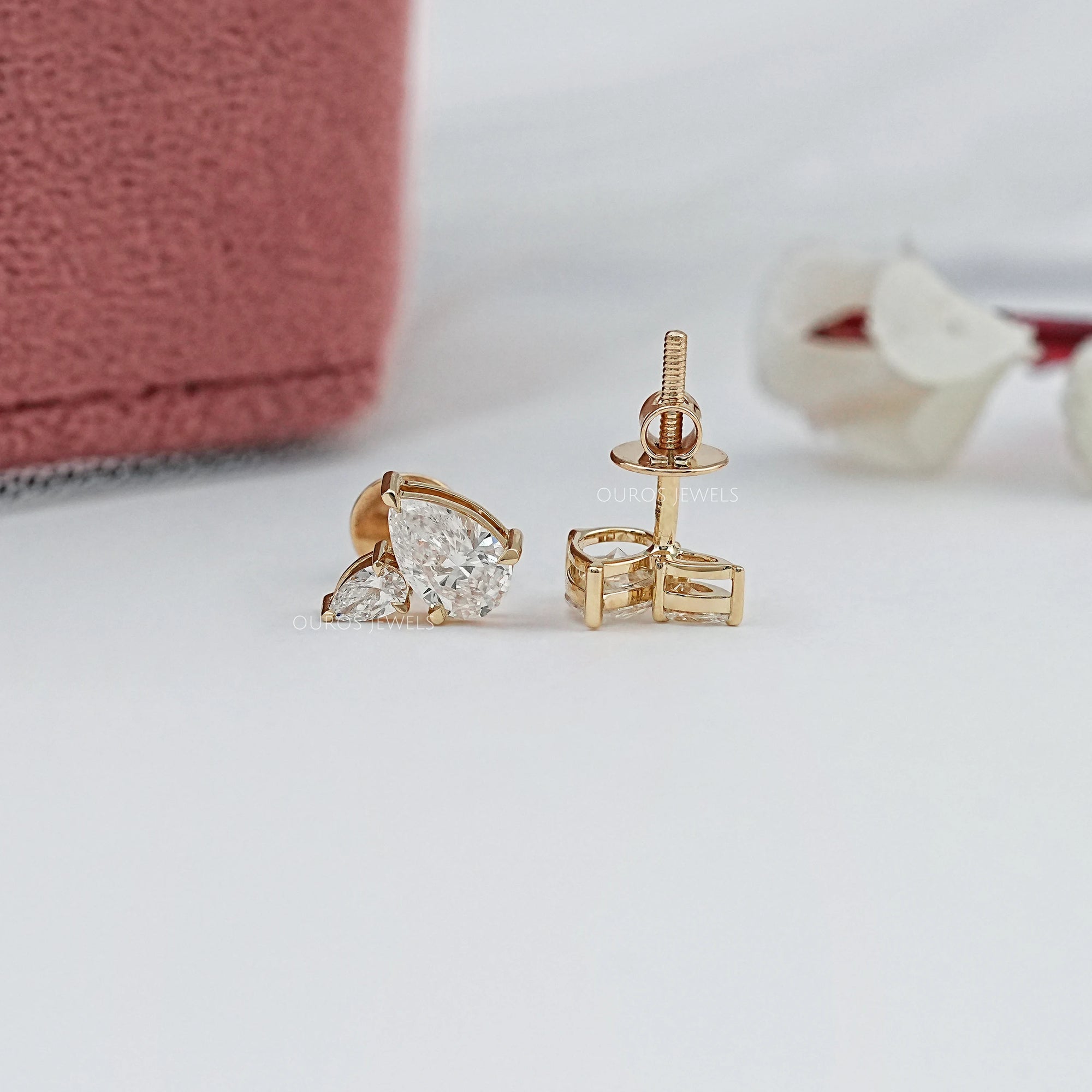Toi Et Moi Pear Lab Diamond Stud Earrings Earrings