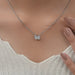Pear And Emerald Lab Diamond Toi Moi Pendant Necklaces
