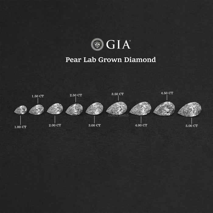 Pear Cut Lab Grown Diamond With IGI Certified