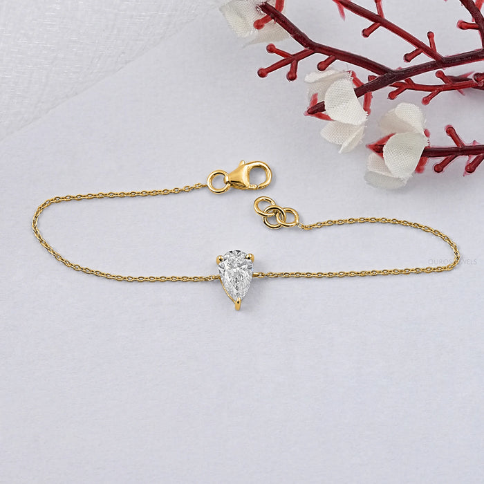 Brilliant Asscher Cut Solitaire Diamond Bracelet