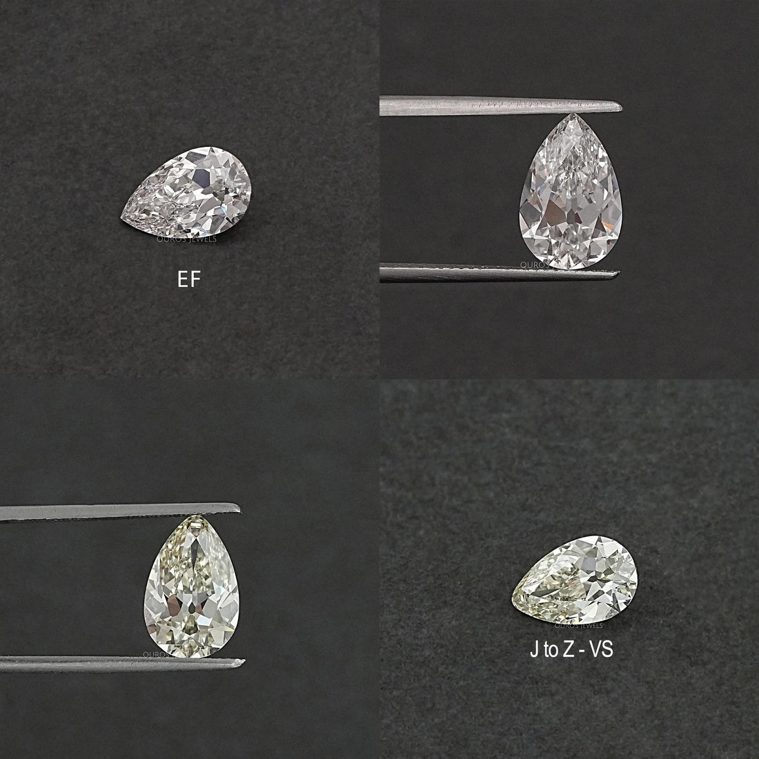 Old Cut Pear Shaped Lab Grown Diamond Loose