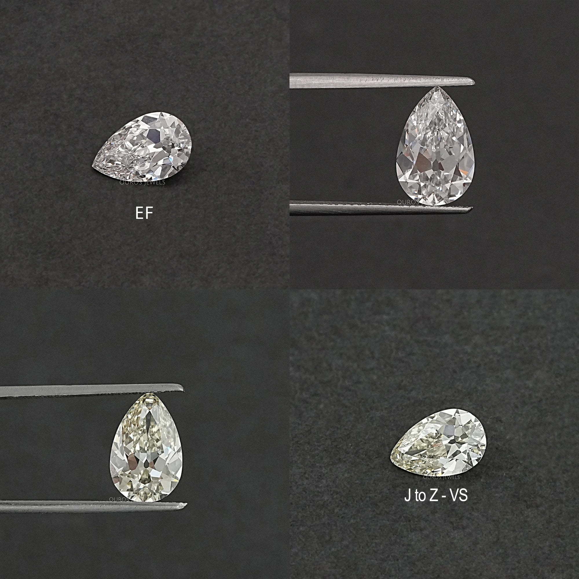 Old Cut Pear Shaped Lab Grown Diamond Loose