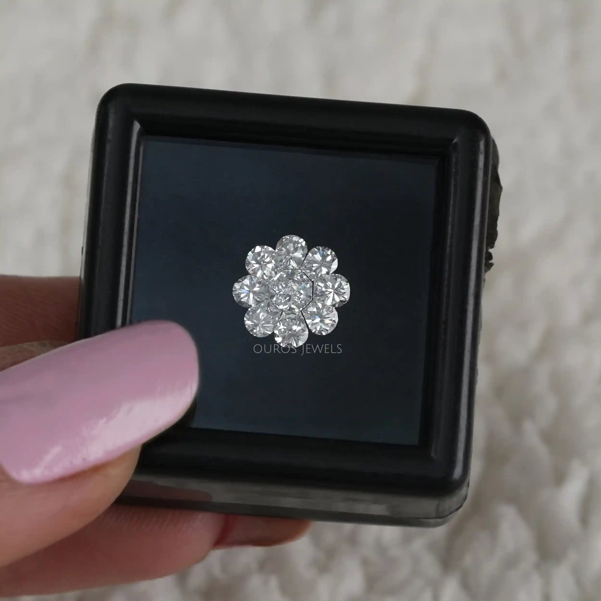 Round Pie Cut Lab Grown Diamond Loose